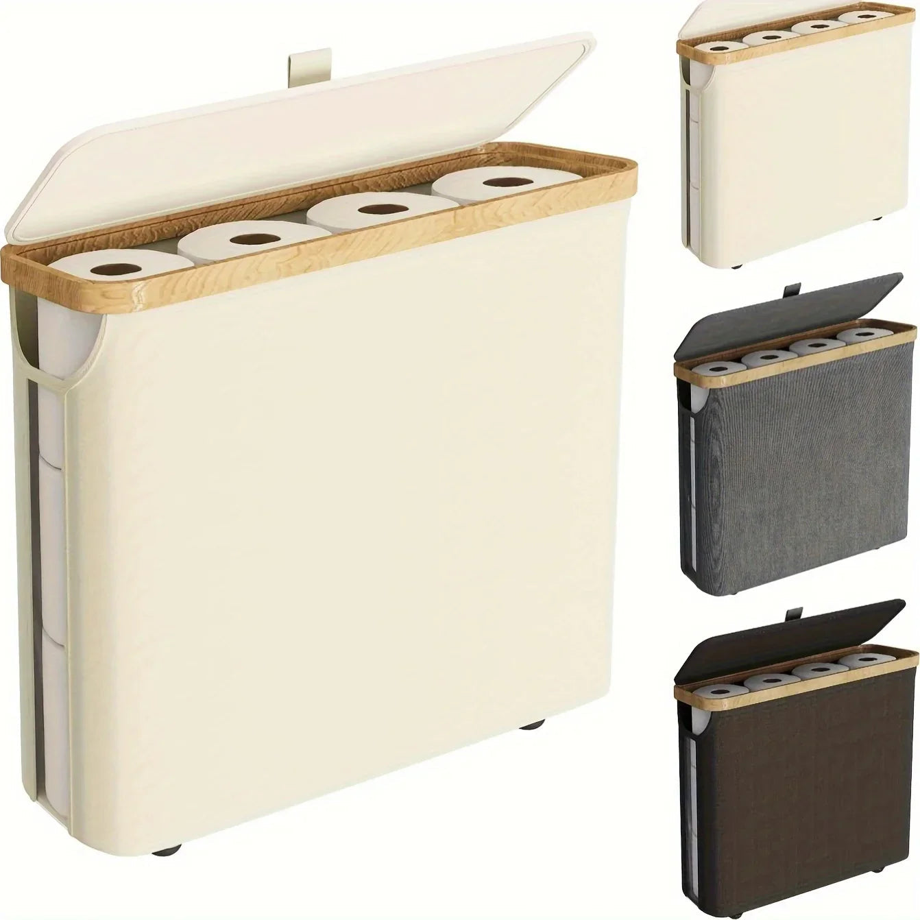 Hygienic Closed-Top Durable Plastic Toilet Paper Holder