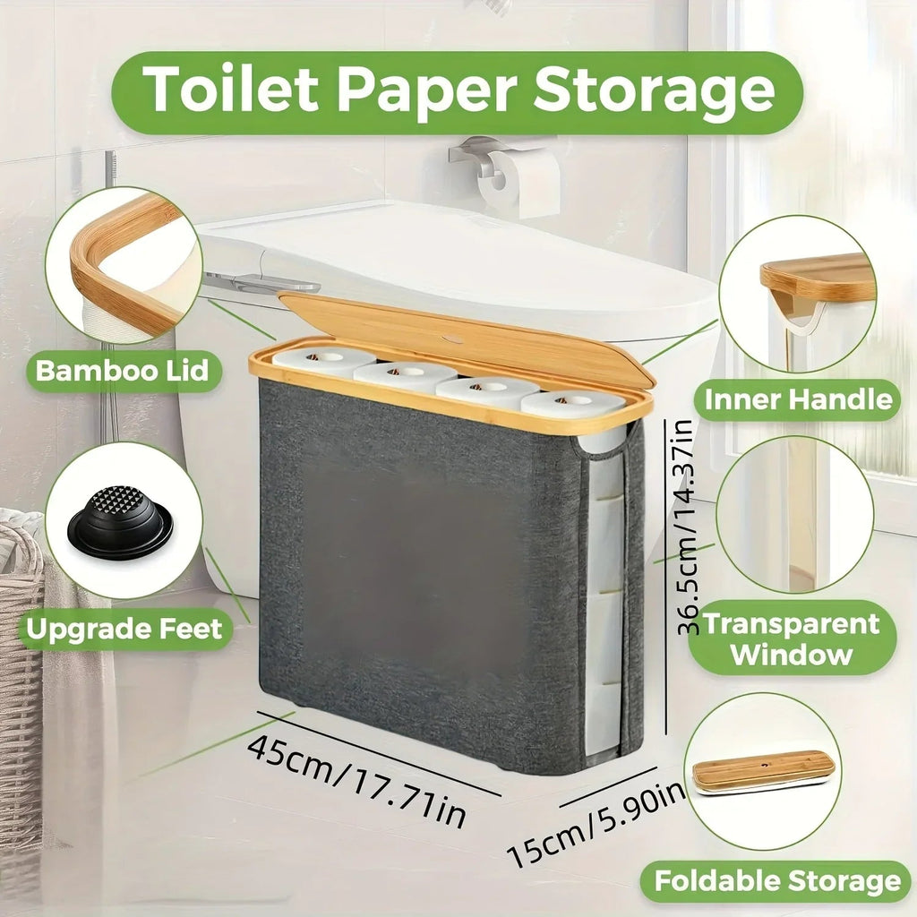Hygienic Closed-Top Durable Plastic Toilet Paper Holder
