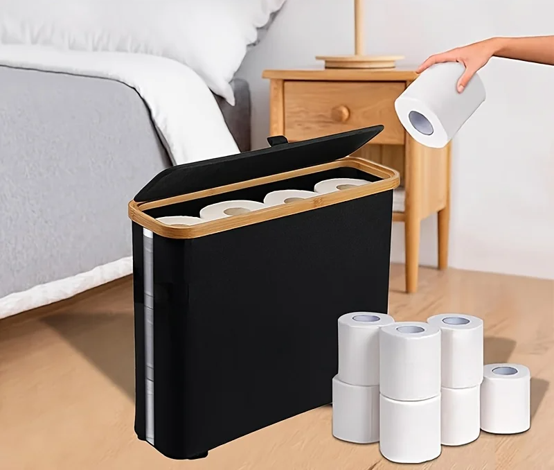 Hygienic Closed-Top Durable Plastic Toilet Paper Holder