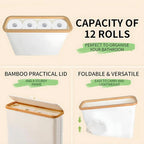 Hygienic Closed-Top Durable Plastic Toilet Paper Holder