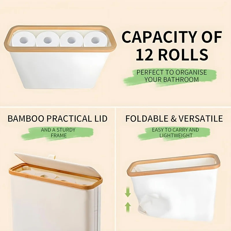 Hygienic Closed-Top Durable Plastic Toilet Paper Holder