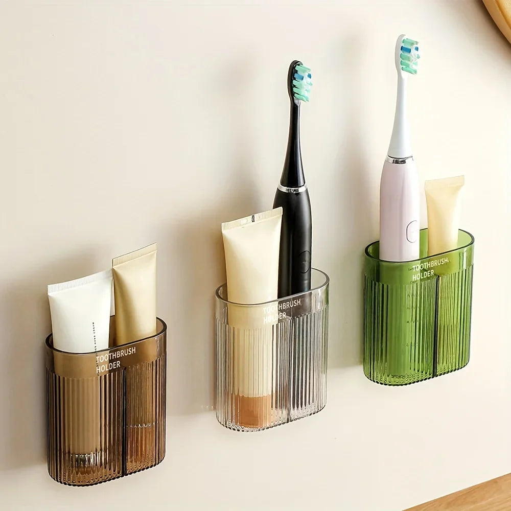 Hygienic Covered Wall-Mounted Toothbrush Holder
