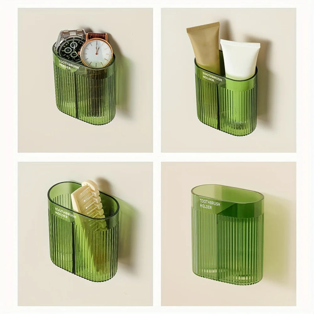 Hygienic Covered Wall-Mounted Toothbrush Holder