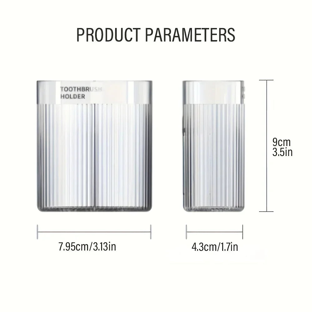Hygienic Covered Wall-Mounted Toothbrush Holder