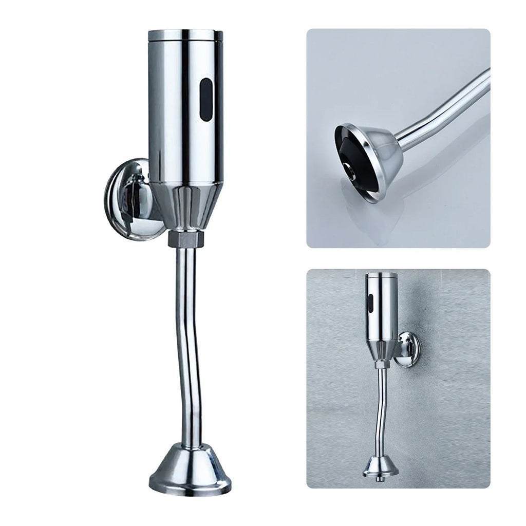 Infrared Touchless Brass Urinal Flush Valve (Stainless S-Pipe)