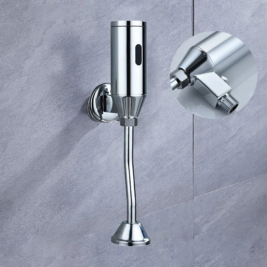 Infrared Touchless Brass Urinal Flush Valve (Stainless S-Pipe)