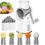 Interchangeable Stainless Steel Rotary Grater (5-in-1)