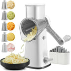 Interchangeable Stainless Steel Rotary Grater (5-in-1)