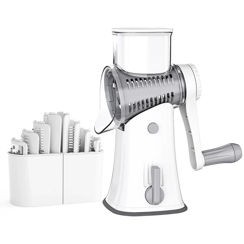 Interchangeable Stainless Steel Rotary Grater (5-in-1)