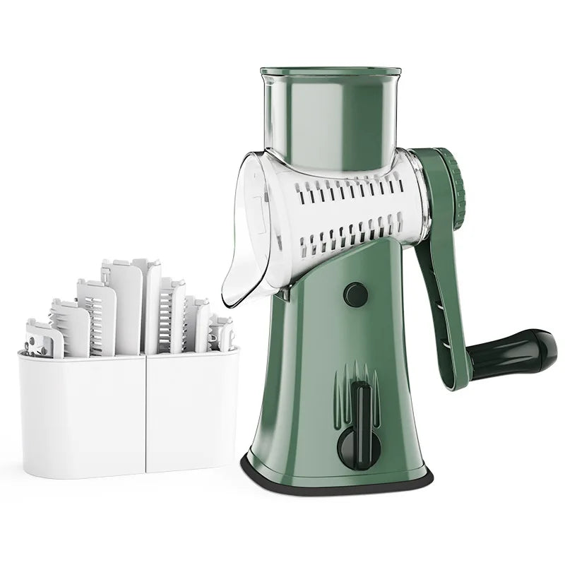 Interchangeable Stainless Steel Rotary Grater (5-in-1)