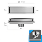 Invisible Tile-In & Odor-Blocking Shower Drain