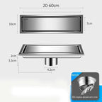Invisible Tile-In & Odor-Blocking Shower Drain