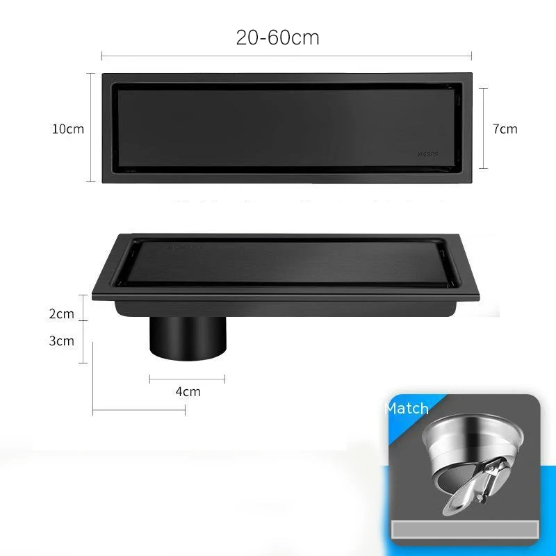 Invisible Tile-In & Odor-Blocking Shower Drain