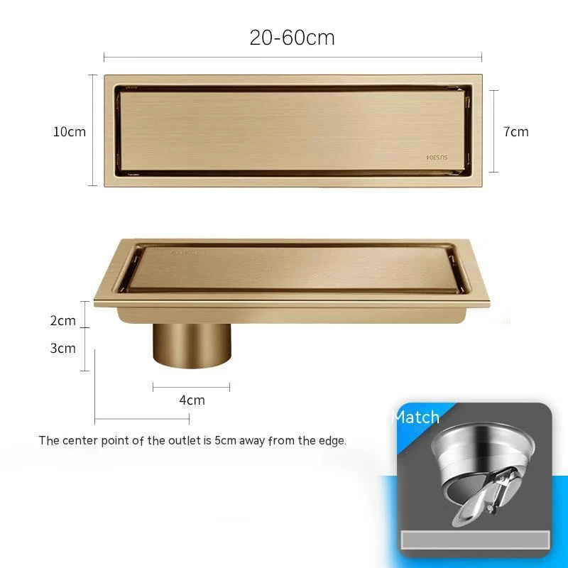 Invisible Tile-In & Odor-Blocking Shower Drain