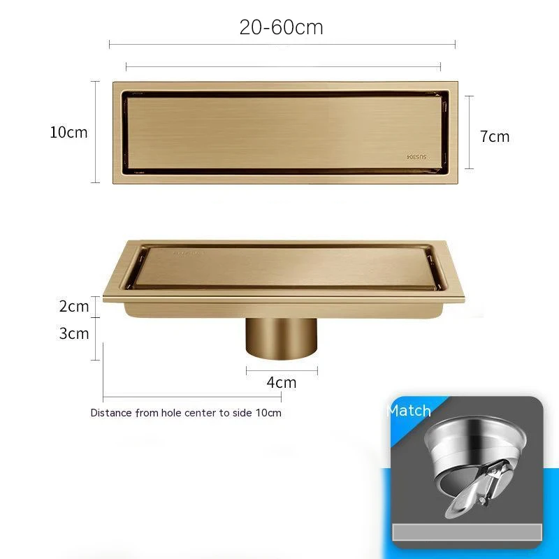 Invisible Tile-In & Odor-Blocking Shower Drain