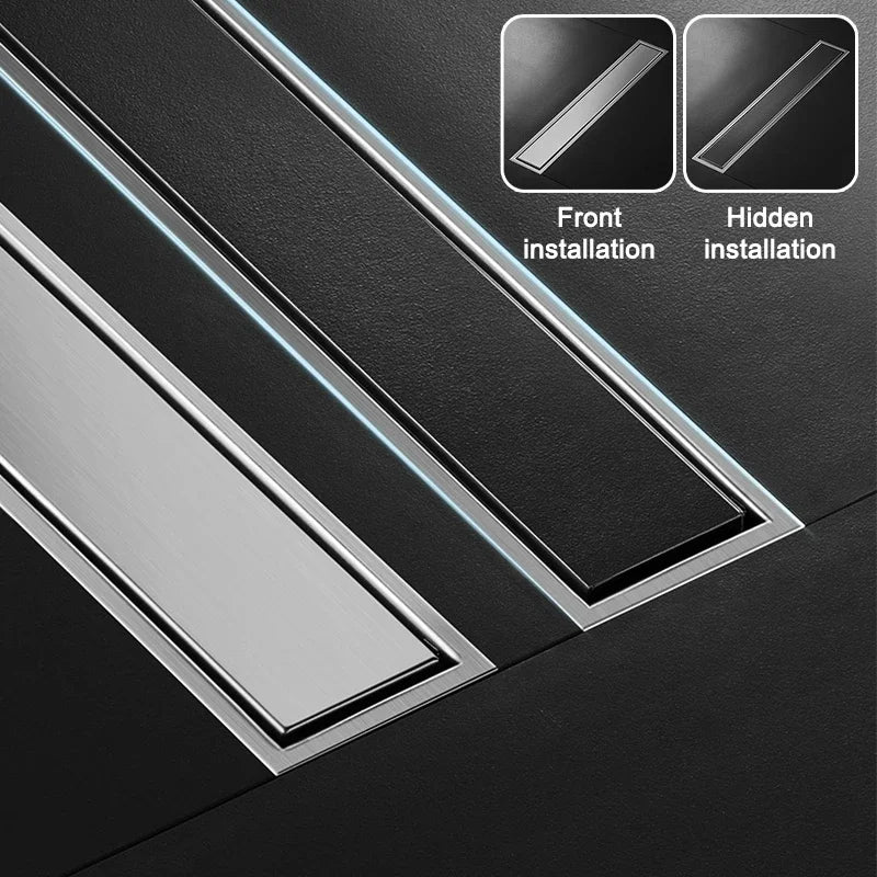 Invisible Tile-In & Odor-Blocking Shower Drain