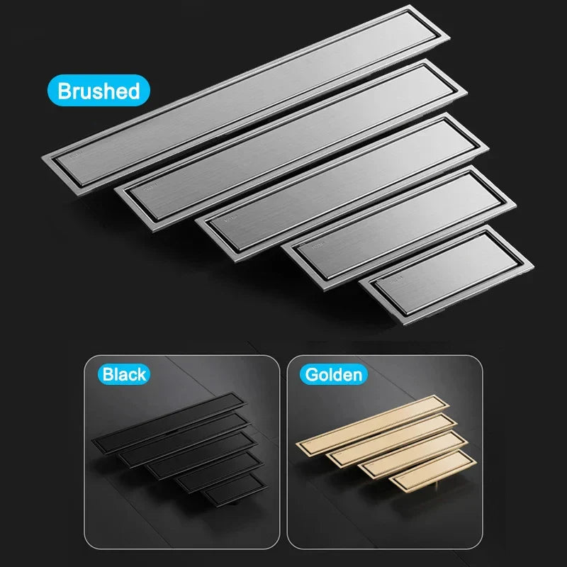 Invisible Tile-In & Odor-Blocking Shower Drain