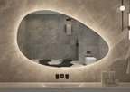 Irregular Backlit Smart Touch LED Bathroom Mirror