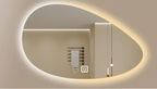 Irregular Backlit Smart Touch LED Bathroom Mirror