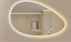 Irregular Backlit Smart Touch LED Bathroom Mirror
