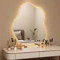 Irregular Scandinavian Warm LED Wall Mirror