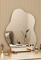 Irregular Scandinavian Warm LED Wall Mirror