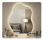 Irregular Scandinavian Warm LED Wall Mirror