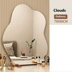 Irregular Scandinavian Warm LED Wall Mirror