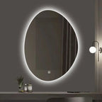 Irregular-Shape LED Touchscreen Bathroom Mirror
