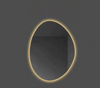 Irregular-Shape LED Touchscreen Bathroom Mirror