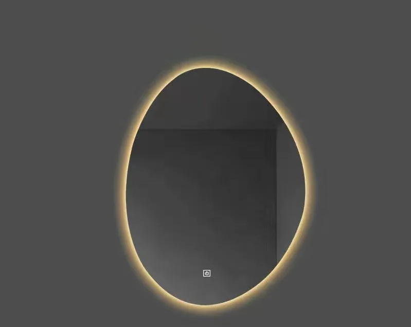 Irregular-Shape LED Touchscreen Bathroom Mirror