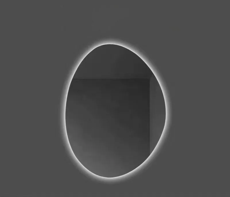 Irregular-Shape LED Touchscreen Bathroom Mirror