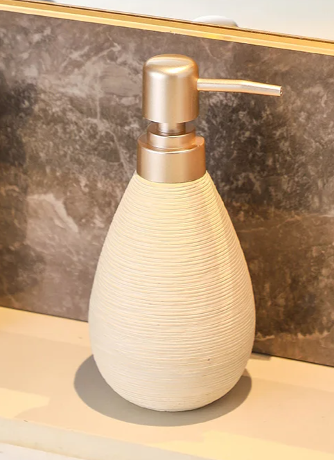 Japanese Vintage Ceramic Bathroom Accessory Set (3-Piece)