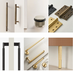 Knurled Antique Bronze Brass & Copper Bathroom Hardware Set