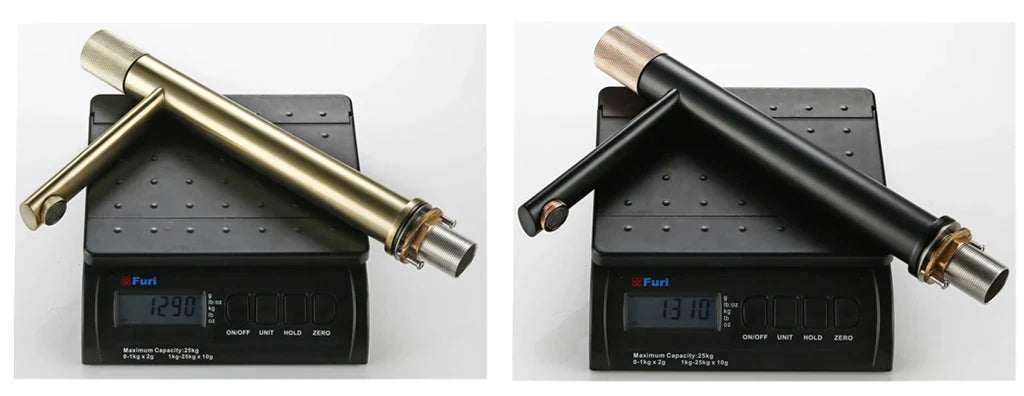 Knurled Handle Brass & Stainless Steel Basin Faucet
