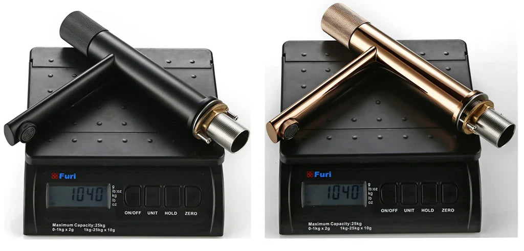 Knurled Handle Brass & Stainless Steel Basin Faucet
