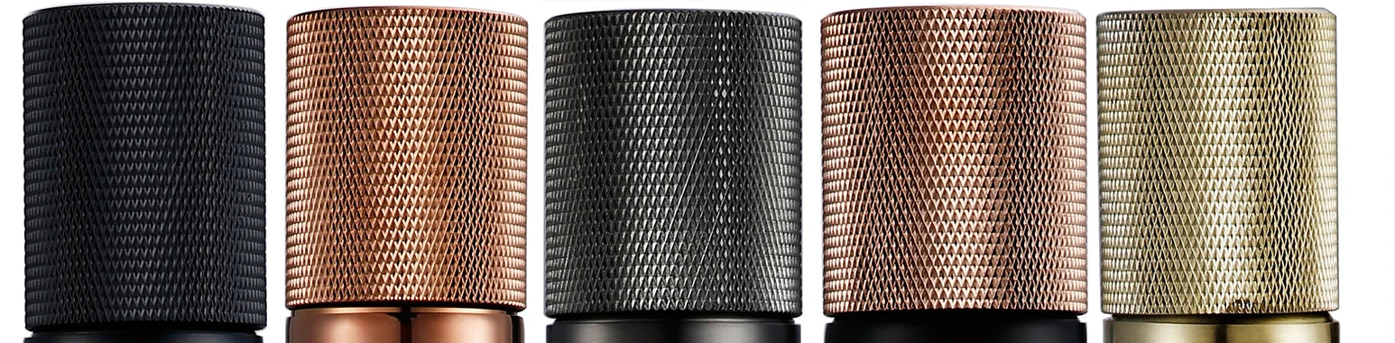 Knurled Handle Brass & Stainless Steel Basin Faucet
