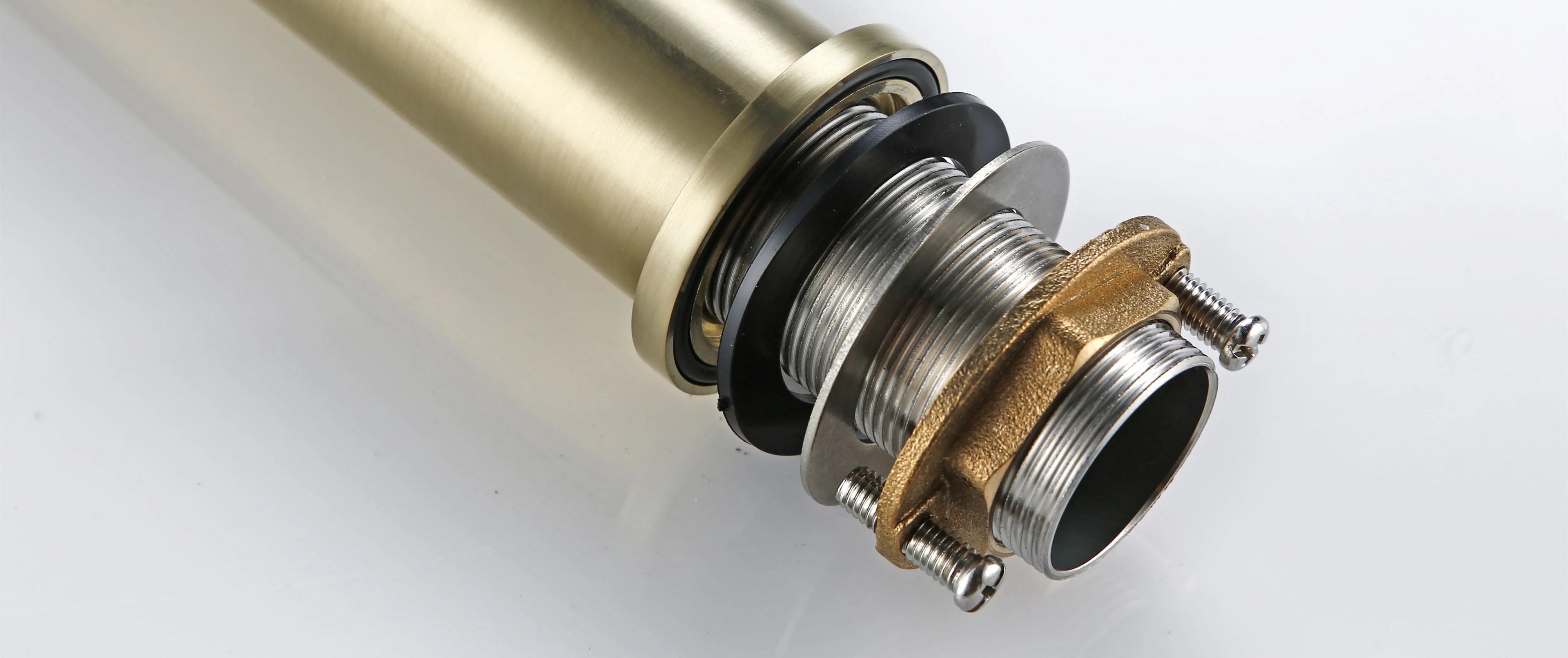 Knurled Handle Brass & Stainless Steel Basin Faucet