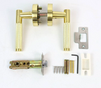 Knurled Handle & Keyless Privacy Door Lever (Adjustable Latch)