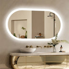 LED Anti-Fog Aluminum Oval Mirror (20 x 31.5 in)