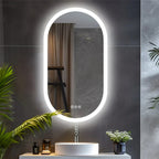 LED Anti-Fog Aluminum Oval Mirror (20 x 31.5 in)