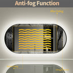 LED Anti-Fog Aluminum Oval Mirror (20 x 31.5 in)