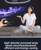 LED Dimmable Moisture-Resistant Bathroom Mirror (Irregular Organic Shape)
