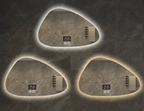 LED Dimmable Moisture-Resistant Bathroom Mirror (Irregular Organic Shape)