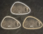 LED Dimmable Moisture-Resistant Bathroom Mirror (Irregular Organic Shape)