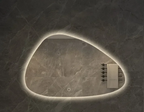LED Dimmable Moisture-Resistant Bathroom Mirror (Irregular Organic Shape)