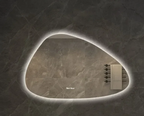 LED Dimmable Moisture-Resistant Bathroom Mirror (Irregular Organic Shape)