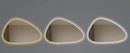 LED Dimmable Moisture-Resistant Bathroom Mirror (Irregular Organic Shape)