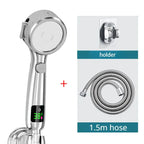 LED Temp Display High-Pressure & Water-Saving Handheld Shower Head (4 Spray Modes)