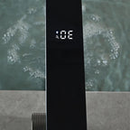 LED Temperature Display Solid Brass Ceramic Disc Bathroom Faucet